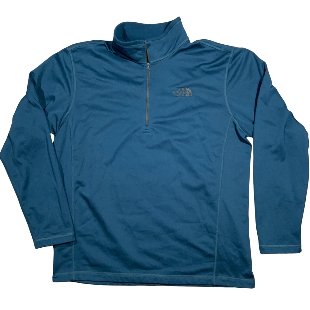 The North Face 1/4 Quarter Zip Pullover Jacket Men's Size XL Deep Teal Blue NWOT